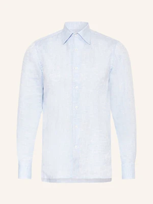 Fioroni Koszula Z Lnu Regular Fit blau