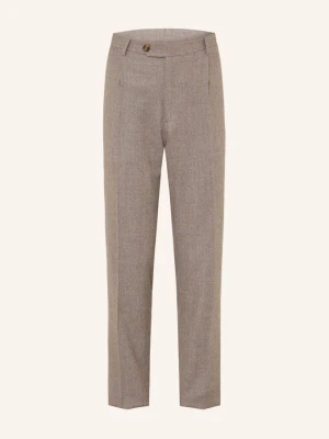Fioroni Spodnie Flanelowe O Kroju Extra Slim Fit grau SZARY