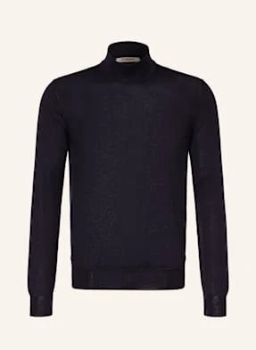 Fioroni Sweter Z Kaszmiru Z Dodatkiem Jedwabiu blau