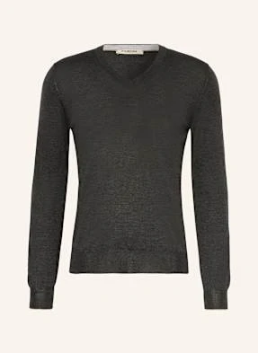 Fioroni Sweter Z Kaszmiru Z Dodatkiem Jedwabiu grau