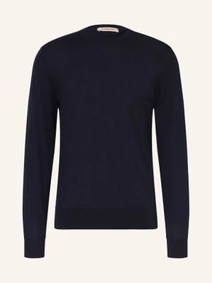 Fioroni Sweter Z Wełny Merynosowej blau GRANATOWY