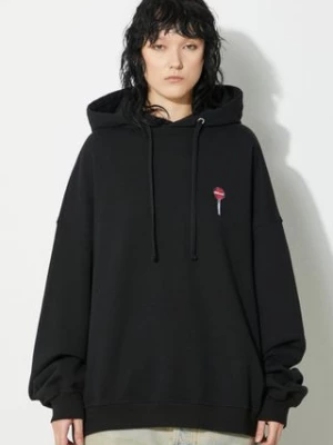 Fiorucci bluza bawełniana Black Lollipop Patch Hoodie kolor czarny z kapturem z aplikacją M01FPSHO092CJ05BK01