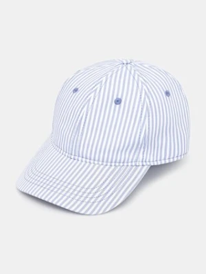 Fiorucci czapka z daszkiem bawełniana Striped Tie Ribbon kolor niebieski wzorzysta W02SMAHA398CJ01BL07