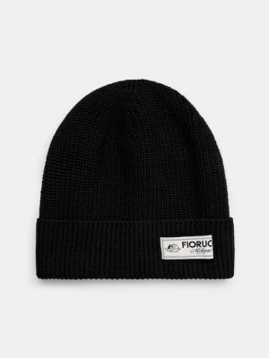 Fiorucci czapka z domieszką wełny Knit Logo Beanie czarny