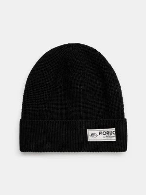 Fiorucci czapka z domieszką wełny Knit Logo Beanie czarny