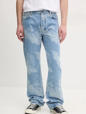 Fiorucci jeansy Angel Print Straight Fit Jeans