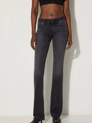 Fiorucci jeansy Faded Black Low Rise Bootcut Jeans