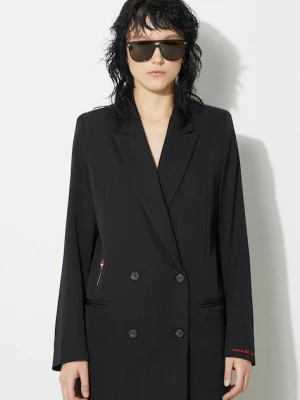 Fiorucci marynarka wełniana Black Double Breasted