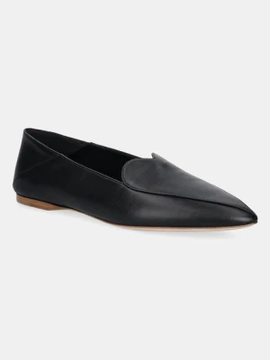 Fiorucci mokasyny skórzane Leather Heart Loafers damskie kolor czarny na płaskim obcasie W02SMASH413LE01BK01