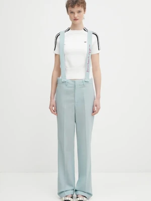 Fiorucci spodnie wełniane Embroidered Suspender