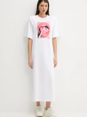 Fiorucci sukienka bawełniana Lollipop Mouth Print Maxi T-Dress