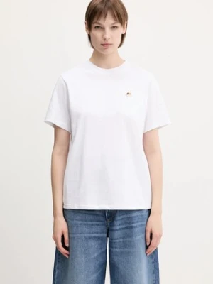Fiorucci t-shirt bawełniany Angel Patch Slim Fit damski kolor biały W02SPTSH101CJ01WH01