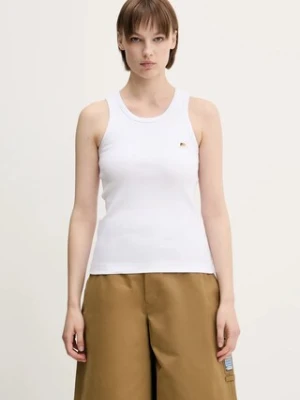 Fiorucci top bawełniany Angel Patch Ribbed Tank kolor biały W02SPTTA324CJ01WH01