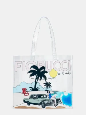 Fiorucci torebka Beach Print Pvc Tote kolor transparentny U01FMABA276PT02MU01