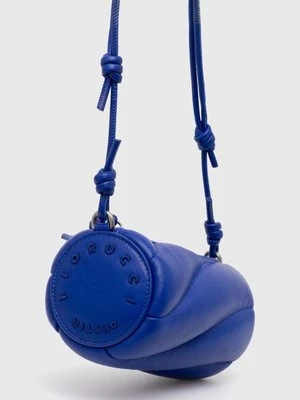 Fiorucci torebka skórzana Electric Blue Leather Mini Mella Bag kolor niebieski U01FPABA002LE04BL06