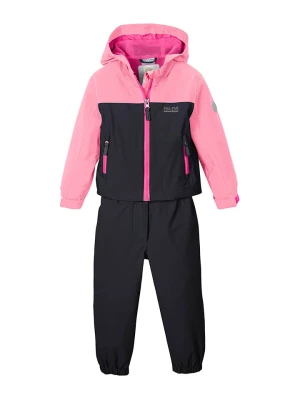 First Instinct by Killtec 2-częściowy zestaw przeciwdeszczowy w kolorze różowo-czarnym rozmiar: 122/128