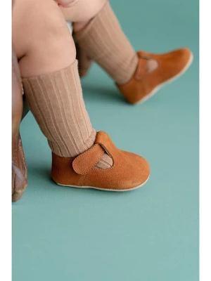First Step Skórzane buty w kolorze brązowym do raczkowania rozmiar: 18