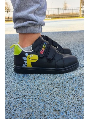 First Step Sneakersy "Dino" w kolorze czarno-zielonym rozmiar: 23
