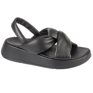 FitFlop F-Mode Sandals IX9-090, Damskie, Czarne, sandały, skóra licowa, rozmiar: 40