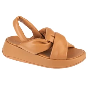 FitFlop F-Mode Sandals IX9-B87, Damskie, Brązowe, sandały, skóra licowa, rozmiar: 38