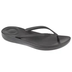 FitFlop Iqushion Ergonomic E54-090, Damskie, Czarne, japonki, syntetyk, rozmiar: 41
