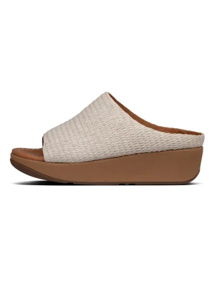 fitflop Klapki w kolorze beżowym na koturnie rozmiar: 41