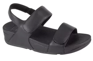 FitFlop Lulu FV8-090, Damskie, Czarne, sandały, skóra licowa, rozmiar: 36