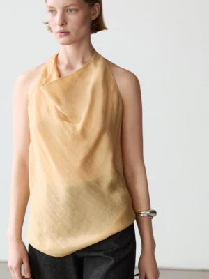 Luźny Top Z Lejącym Dekoltem - Multicolor - - Massimo Dutti - Kobieta