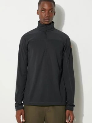 Fjallraven bluza Abisko Lite Fleece Half Zip męska kolor czarny gładka F87113.550-550