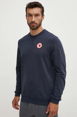 Fjallraven bluza bawełniana 1960 Logo męska kolor granatowy gładka