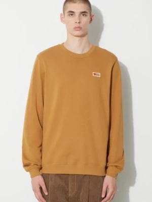 Fjallraven bluza bawełniana Vardag męska kolor brązowy gładka