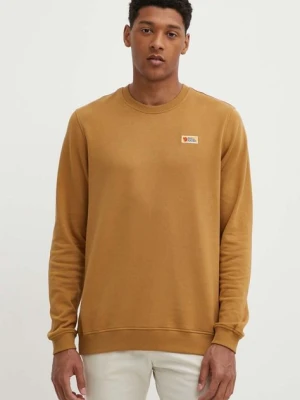 Fjallraven bluza bawełniana Vardag męska kolor brązowy gładka