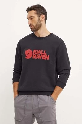 Fjallraven bluza dresowa Fjällräven Logo kolor czarny z nadrukiem F84142.550