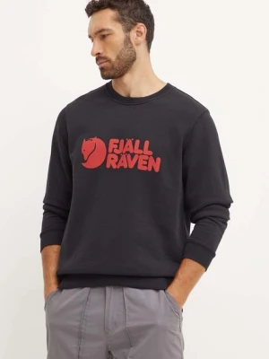 Fjallraven bluza dresowa Fjällräven Logo kolor czarny z nadrukiem F84142.550