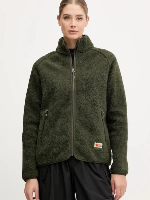 Fjallraven bluza polarowa Vardag Pile Fleece W kolor zielony gładka F84789.662