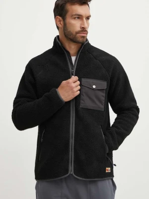 Fjallraven bluza Vardag Pile męska kolor czarny gładka