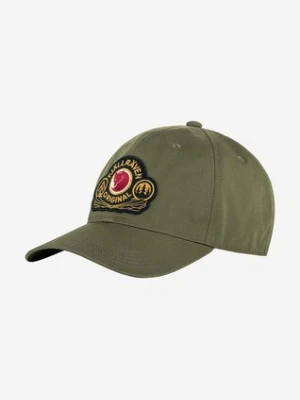 Fjallraven czapka z daszkiem Classic Badge Cap kolor zielony z aplikacją F86979.625-625