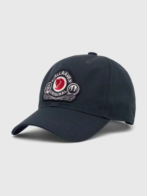 Fjallraven czapka z daszkiem Fjallraven Classic Badge Cap F86979 555 kolor granatowy z aplikacją F86979.555-555