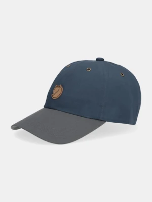Fjallraven czapka z daszkiem Vidda kolor niebieski z aplikacją F77357