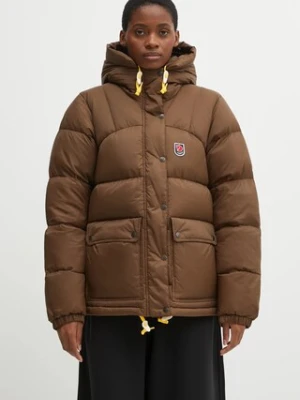 Fjallraven kurtka puchowa Expedition kolor brązowy zimowa F89995