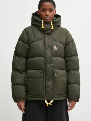 Fjallraven kurtka puchowa Expedition kolor zielony zimowa F89995