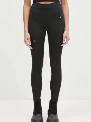 Fjallraven legginsy  Abisko Tights damskie kolor czarny gładkie F84773.550-550 F84773