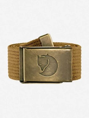 Fjallraven pasek Pasek Fjallraven Canvas Brass Belt F77297 232 kolor beżowy F77297.232-232