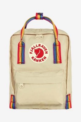 Fjallraven plecak Kånken Rainbow Mini kolor beżowy duży z aplikacją F23621.115.907-115
