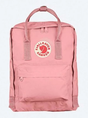 Fjallraven plecak Kanken kolor różowy duży z aplikacją F23510.312-312