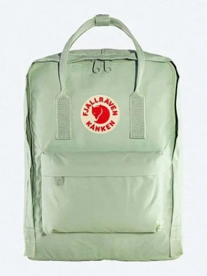 Fjallraven plecak Kanken kolor zielony duży z aplikacją F23510.600-600