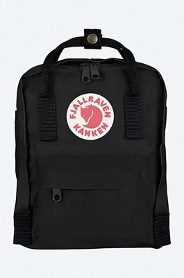 Fjallraven plecak Kanken Mini kolor czarny mały z aplikacją F23561.550-550