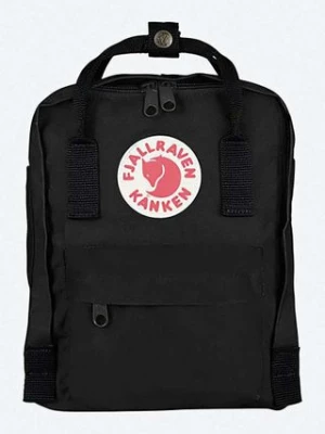 Fjallraven plecak Kanken Mini kolor czarny mały z aplikacją F23561.550-550