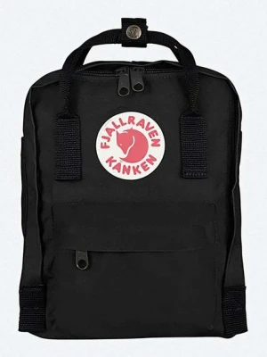 Fjallraven plecak Kanken Mini kolor czarny mały z aplikacją F23561.550-550