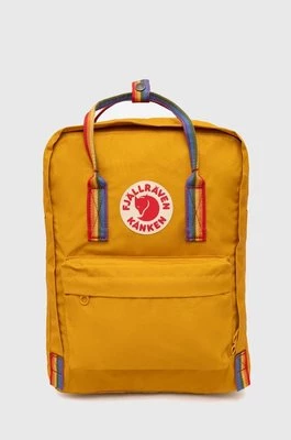 Fjallraven plecak Kanken Rainbow damski kolor pomarańczowy duży z aplikacją F23620